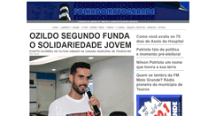Desktop Screenshot of folhadomatogrande.com.br