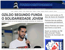 Tablet Screenshot of folhadomatogrande.com.br